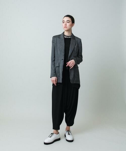 HIROKO KOSHINO / ヒロココシノ カットソー | 異素材ジョイントドライポンチプルオーバー /日本製/洗える | 詳細10