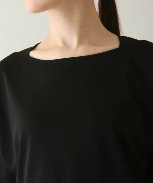 HIROKO KOSHINO / ヒロココシノ カットソー | 異素材ジョイントドライポンチプルオーバー /日本製/洗える | 詳細4