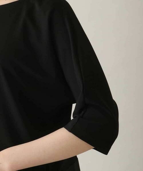 HIROKO KOSHINO / ヒロココシノ カットソー | 異素材ジョイントドライポンチプルオーバー /日本製/洗える | 詳細6
