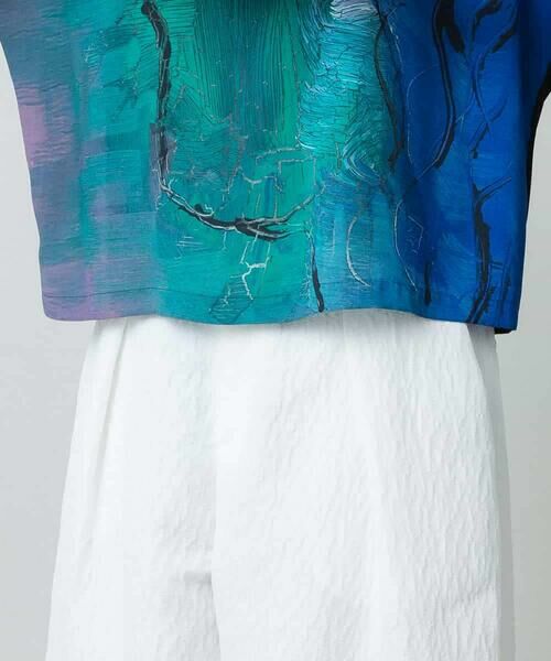 HIROKO KOSHINO / ヒロココシノ カットソー | 絵画フェイスプリントカットソー /日本製/洗える | 詳細6