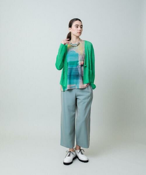 HIROKO KOSHINO / ヒロココシノ カットソー | スムースジャージーアートTシャツ/日本製/洗える | 詳細10