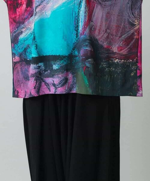 HIROKO KOSHINO / ヒロココシノ カットソー | スムースジャージーアートTシャツ/日本製/洗える | 詳細6