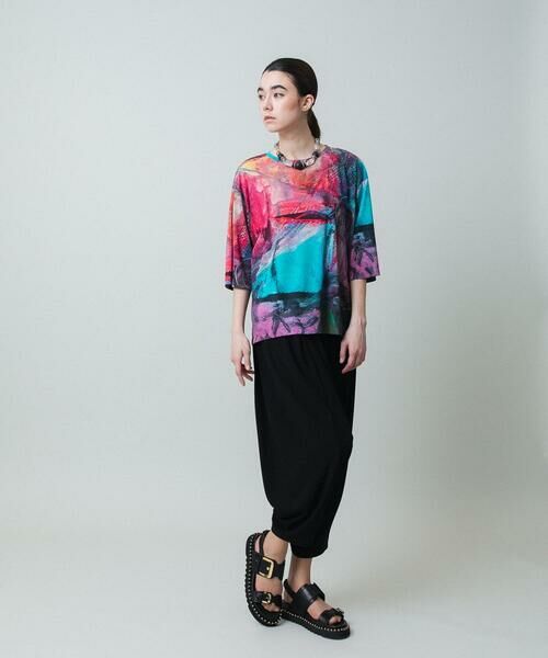 HIROKO KOSHINO / ヒロココシノ カットソー | スムースジャージーアートTシャツ/日本製/洗える | 詳細8
