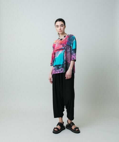HIROKO KOSHINO / ヒロココシノ カットソー | スムースジャージーアートTシャツ/日本製/洗える | 詳細9