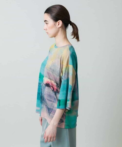 HIROKO KOSHINO / ヒロココシノ カットソー | スムースジャージーアートTシャツ/日本製/洗える | 詳細11