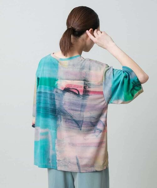 HIROKO KOSHINO / ヒロココシノ カットソー | スムースジャージーアートTシャツ/日本製/洗える | 詳細12