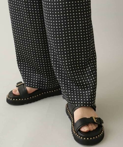 HIROKO KOSHINO / ヒロココシノ その他パンツ | スクエアドットサテンパンツ /日本製 | 詳細6