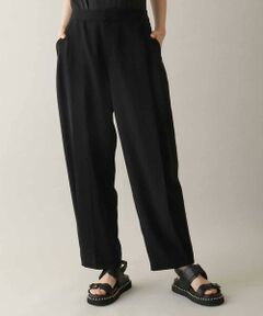 HIROKO KOSHINO / ヒロココシノ チノ・ワークパンツ | 立体タックテーパードパンツ /日本製