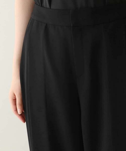HIROKO KOSHINO / ヒロココシノ チノ・ワークパンツ | 立体タックテーパードパンツ /日本製 | 詳細3
