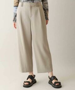 HIROKO KOSHINO / ヒロココシノ その他パンツ | シャンブレーツイルワイドシルエットパンツ /洗える