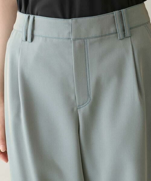 HIROKO KOSHINO / ヒロココシノ その他パンツ | シャンブレーツイルワイドシルエットパンツ /洗える | 詳細3