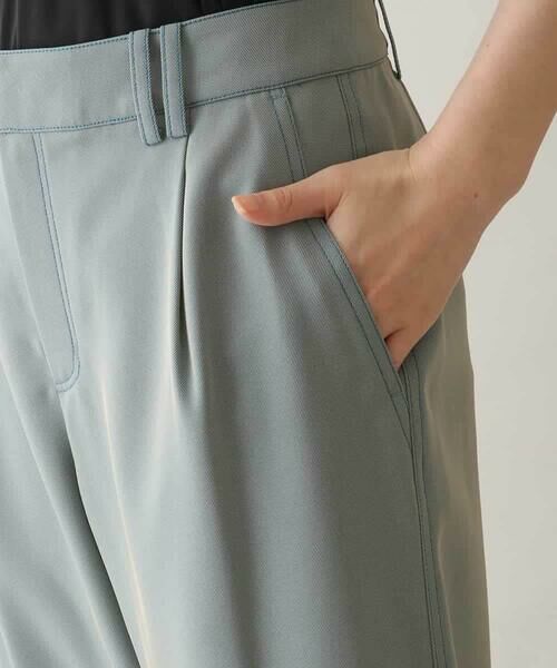 HIROKO KOSHINO / ヒロココシノ その他パンツ | シャンブレーツイルワイドシルエットパンツ /洗える | 詳細4