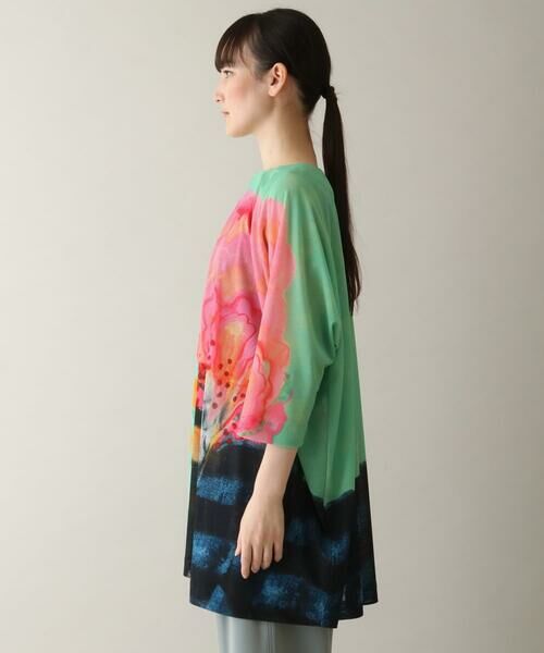 HIROKO KOSHINO / ヒロココシノ チュニック | アートプリントラグランチュニック /日本製/洗える | 詳細1