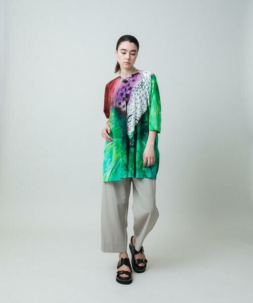 HIROKO KOSHINO / ヒロココシノ チュニック | アートプリントラグランチュニック /日本製/洗える | 詳細11