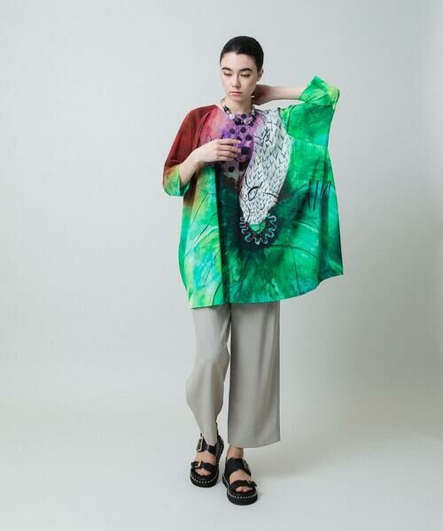 HIROKO KOSHINO / ヒロココシノ チュニック | アートプリントラグランチュニック /日本製/洗える | 詳細13