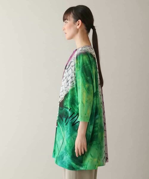 HIROKO KOSHINO / ヒロココシノ チュニック | アートプリントラグランチュニック /日本製/洗える | 詳細3