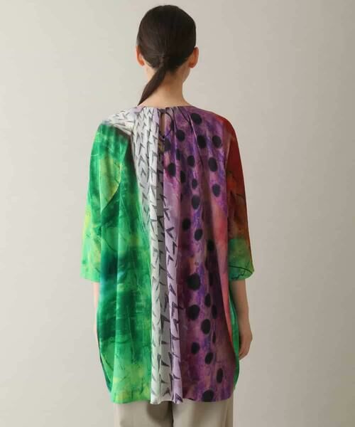 HIROKO KOSHINO / ヒロココシノ チュニック | アートプリントラグランチュニック /日本製/洗える | 詳細4