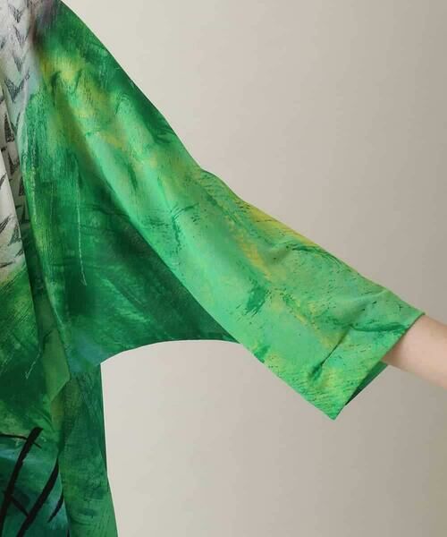 HIROKO KOSHINO / ヒロココシノ チュニック | アートプリントラグランチュニック /日本製/洗える | 詳細7