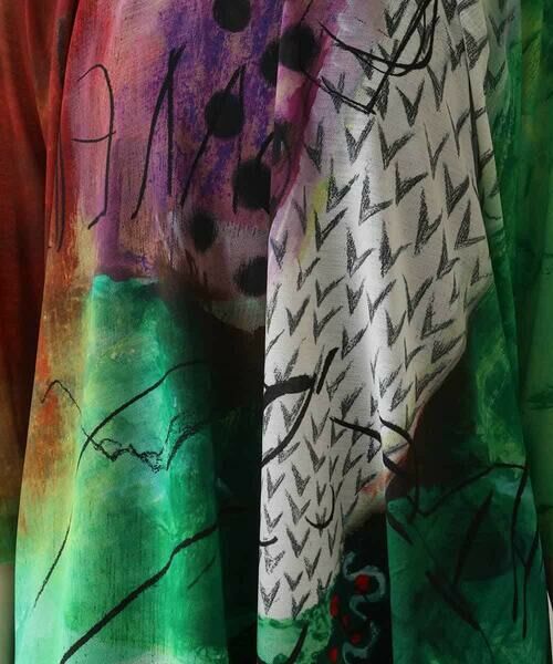 HIROKO KOSHINO / ヒロココシノ チュニック | アートプリントラグランチュニック /日本製/洗える | 詳細9