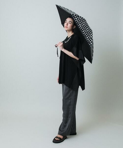 HIROKO KOSHINO / ヒロココシノ シャツ・ブラウス | 異素材ジョイントアシンメトリーブラウス/日本製/洗える | 詳細12