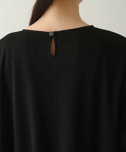 HIROKO KOSHINO / ヒロココシノ シャツ・ブラウス | 異素材ジョイントアシンメトリーブラウス/日本製/洗える | 詳細4