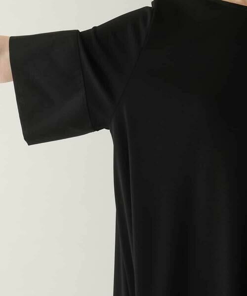 HIROKO KOSHINO / ヒロココシノ シャツ・ブラウス | 異素材ジョイントアシンメトリーブラウス/日本製/洗える | 詳細6