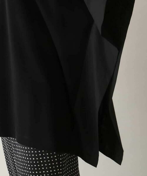 HIROKO KOSHINO / ヒロココシノ シャツ・ブラウス | 異素材ジョイントアシンメトリーブラウス/日本製/洗える | 詳細7