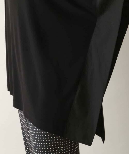 HIROKO KOSHINO / ヒロココシノ シャツ・ブラウス | 異素材ジョイントアシンメトリーブラウス/日本製/洗える | 詳細8