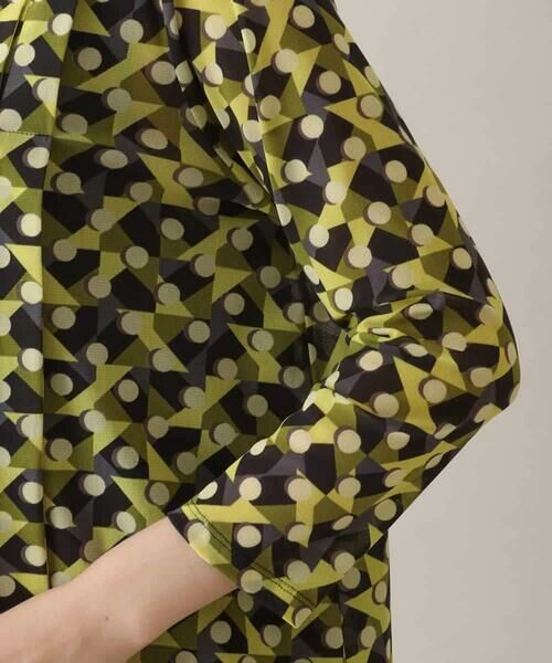 HIROKO KOSHINO / ヒロココシノ チュニック | 幾何プリントチュールジャージーチュニック /日本製/洗える | 詳細5