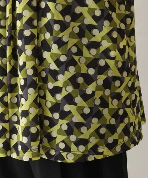 HIROKO KOSHINO / ヒロココシノ チュニック | 幾何プリントチュールジャージーチュニック /日本製/洗える | 詳細6