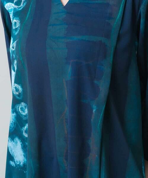 HIROKO KOSHINO / ヒロココシノ カットソー | アシンメトリーヘム絵画プリントプルオーバー /日本製/洗える | 詳細7