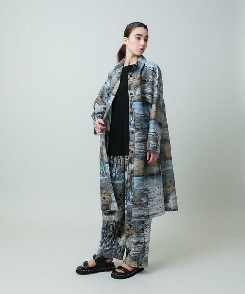 HIROKO KOSHINO / ヒロココシノ チノ・ワークパンツ | アートプリントジャージーパンツ /日本製/洗える | 詳細10