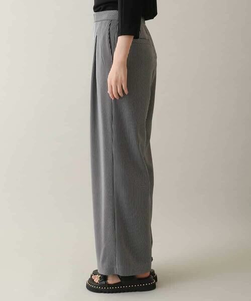 HIROKO KOSHINO / ヒロココシノ その他パンツ | ストライプジャージーシルエットパンツ /日本製/洗える | 詳細1