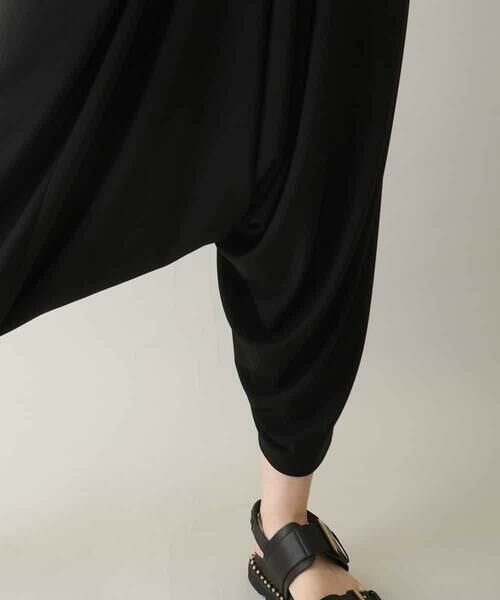 HIROKO KOSHINO / ヒロココシノ チノ・ワークパンツ | ドライポンチサルエルパンツ /日本製/洗える | 詳細6