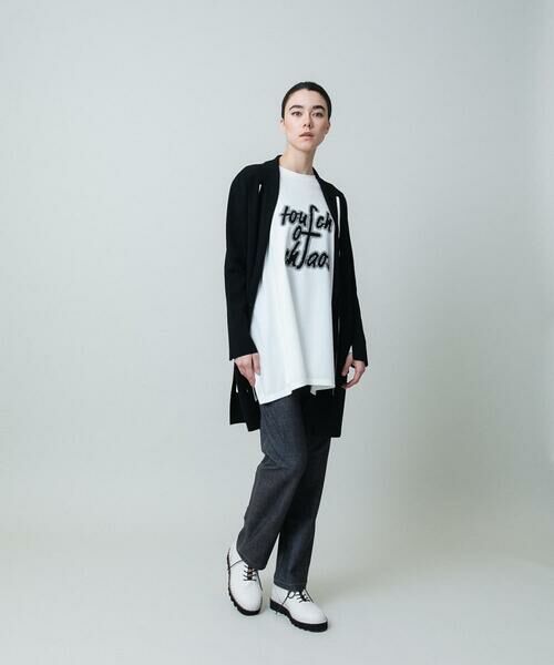 HIROKO KOSHINO / ヒロココシノ カーディガン・ボレロ | モノトーンニットカーディガン /日本製 | 詳細11