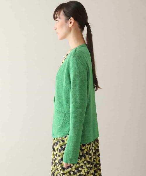 HIROKO KOSHINO / ヒロココシノ カーディガン・ボレロ | テープヤーンニットカーディガン /日本製/洗える | 詳細1