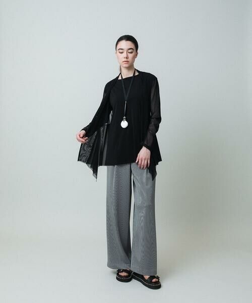HIROKO KOSHINO / ヒロココシノ テーラードジャケット | ドレープチュールデザインジャケット/日本製/洗える | 詳細10