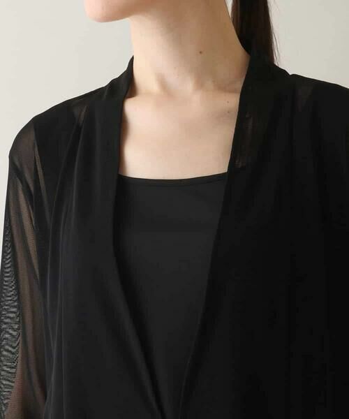 HIROKO KOSHINO / ヒロココシノ テーラードジャケット | ドレープチュールデザインジャケット/日本製/洗える | 詳細4