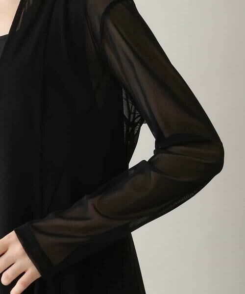 HIROKO KOSHINO / ヒロココシノ テーラードジャケット | ドレープチュールデザインジャケット/日本製/洗える | 詳細6
