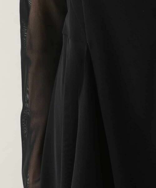 HIROKO KOSHINO / ヒロココシノ テーラードジャケット | ドレープチュールデザインジャケット/日本製/洗える | 詳細8