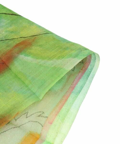 HIROKO KOSHINO / ヒロココシノ マフラー・ショール・スヌード・ストール | ウォーターフラワー柄プリントストール | 詳細2