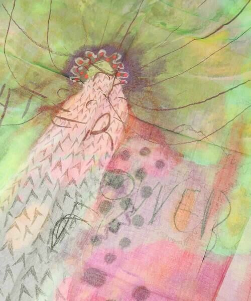 HIROKO KOSHINO / ヒロココシノ マフラー・ショール・スヌード・ストール | ウォーターフラワー柄プリントストール | 詳細3