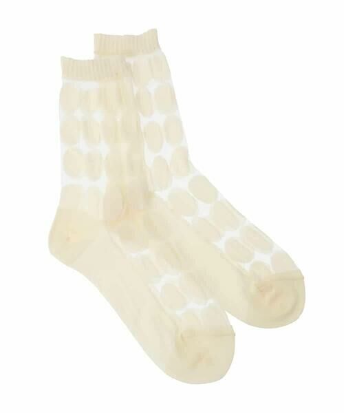 HIROKO KOSHINO / ヒロココシノ その他小物 | オーバル柄シースルーソックス/日本製 | 詳細1