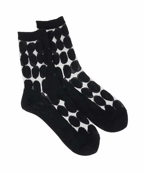 HIROKO KOSHINO / ヒロココシノ その他小物 | オーバル柄シースルーソックス/日本製 | 詳細2