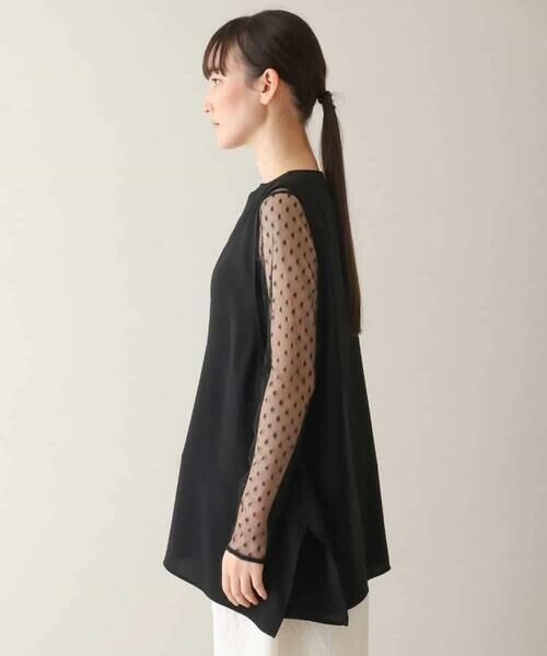 HIROKO KOSHINO / ヒロココシノ ベスト | Vカットプルオーバージレ/日本製 | 詳細1