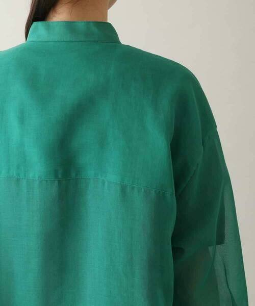 HIROKO KOSHINO / ヒロココシノ シャツ・ブラウス | ソフトオーガンジータックブラウス /洗える | 詳細5