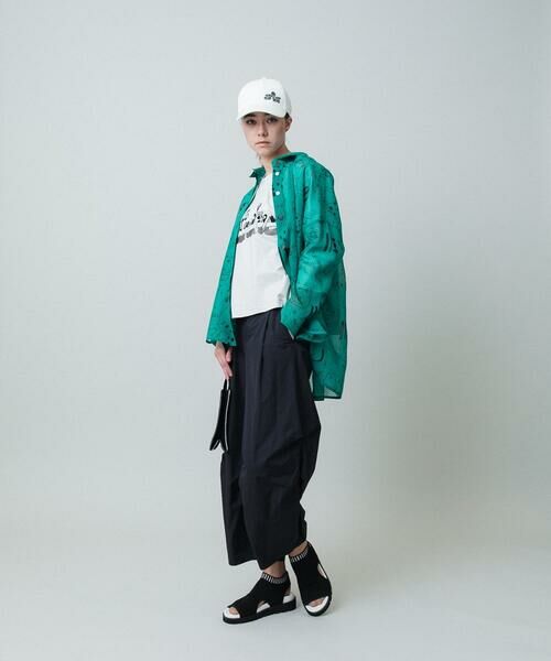 HIROKO KOSHINO / ヒロココシノ シャツ・ブラウス | モチーフ総柄プリントシャツブラウス/洗濯機で洗える | 詳細11