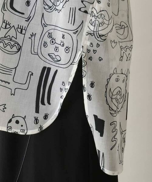 HIROKO KOSHINO / ヒロココシノ シャツ・ブラウス | モチーフ総柄プリントシャツブラウス/洗濯機で洗える | 詳細7