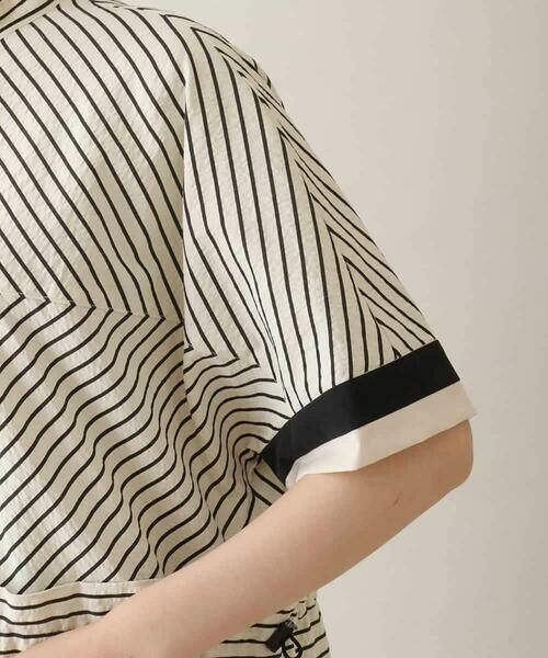 HIROKO KOSHINO / ヒロココシノ ロング・マキシ丈ワンピース | ウエストドロストストライプワンピース /洗える | 詳細7