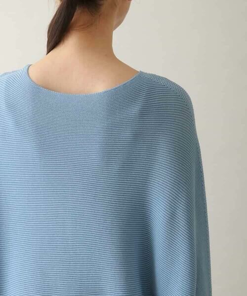 HIROKO KOSHINO / ヒロココシノ ニット・セーター | バイカラーホールガーメントドルマンニット /日本製/洗える | 詳細4